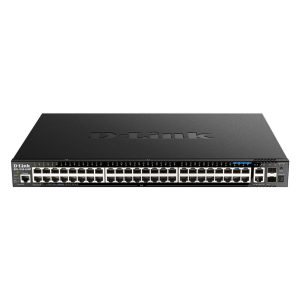 L3Light 44Gig PoE & 4x2,5Gig PoE + 2x10GbE + 2SFP+ - DGS-1520-52MP/E