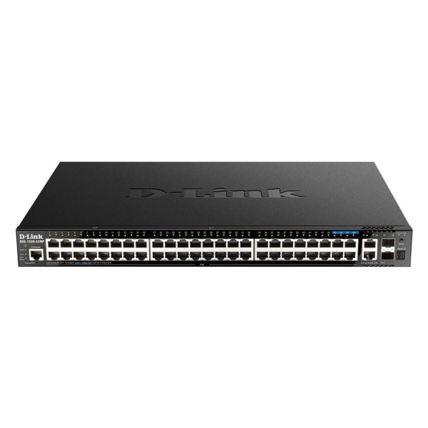 L3Light 44Gig PoE & 4x2,5Gig PoE + 2x10GbE + 2SFP+ - DGS-1520-52MP/E