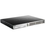 xStack 24 Giga PoE at (370W) + 2 10GB & 4 SFP+ - DGS-3130-30PS/E
