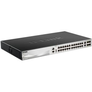 xStack 24 Ports Giga + 2 Ports 10G & 4 Ports SFP+ - DGS-3130-30TS/E