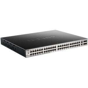 xStack 48 Giga PoE at (370W) + 2 10GB & 4 SFP+ - DGS-3130-54PS/E