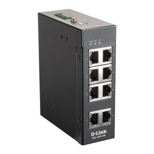 Switch Non-Managé Indus. 8 Ports 10/100, Rail-DIN - DIS-100E-8W
