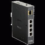 Switch Non-Managé Indus. 4 Ports Giga PoE + 1 SFP - DIS-100G-5PSW