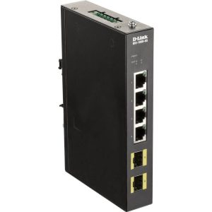 Switch Industriel 4 Ports Gigabit + 2 Ports SFP - DIS-100G-6S