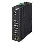 Switch L2 Indus. 10 Ports Giga + 2 SFP, Rail-DIN - DIS-200G-12S