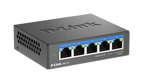 Switch non Manageable 5 Ports Multigigabit 2,5Gps - DMS-105/E