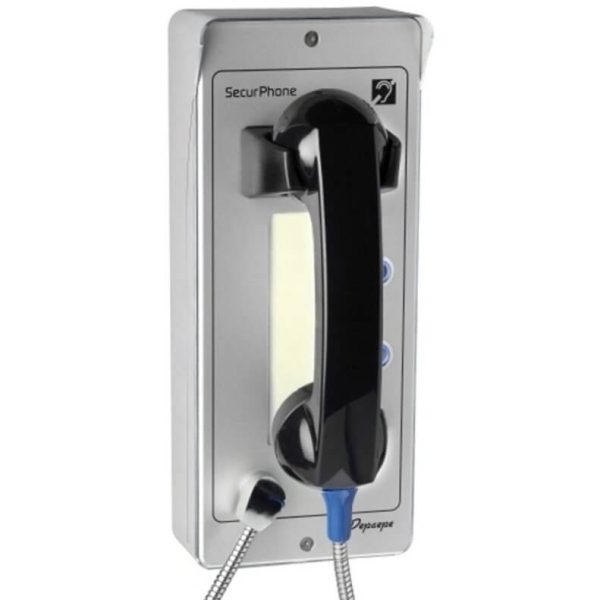 Téléphone d'urgence extérieur 2 touches alu - PVI02A