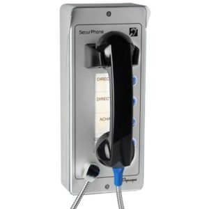 Téléphone d'urgence extérieur 4 touches alu - PVI04A
