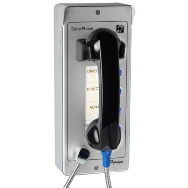 Téléphone d'urgence extérieur 4 touches alu - PVI04A
