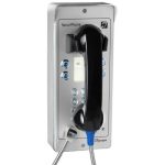 Téléphone d'urgence ext avec clavier + 4 mém alu - PVI24A