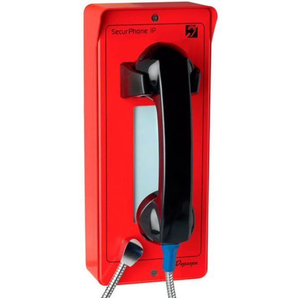Téléphone d'urgence extérieur sans clavier rouge - PVI00R