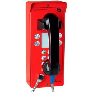 Téléphone d'urgence ext avec clavier + 4 mém rouge - PVI24R