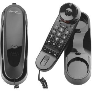 Téléphone analogique mural noir Premium20 - NL100A