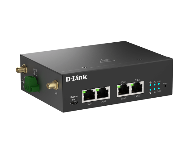 Routeur M2M Indus. 5G NR PoE - Double SIM - 4 Ant. - DWM-314-GP/E