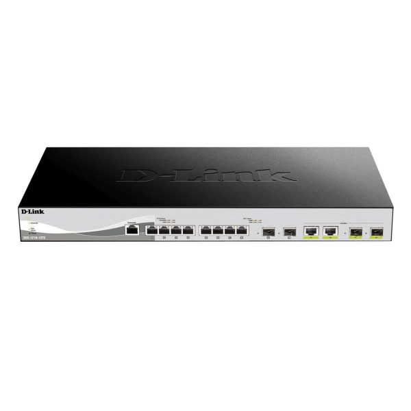 Smart+ L2+ 8 Multi 10G & 2 Multi RJ/SFP+ & 2 SFP+ - DXS-1210-12TC/E