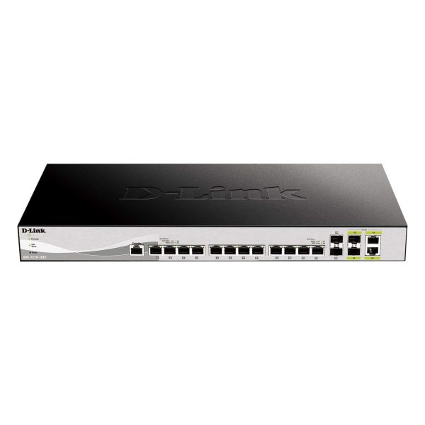 Smart+ L2+ 12 Multi 10G & 2 Multi RJ/SFP+ & 2 SFP+ - DXS-1210-16TC/E