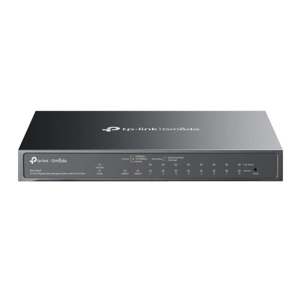 Switch EasyManaged Omada 10 ports Giga dont 8 PoE+ - ES210GMP