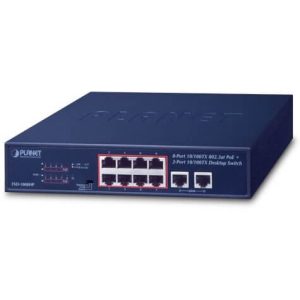 Switch 8 ports 100Mbits PoE at 2xSFP - FSD-1008HP