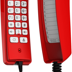 Téléphone d'urgence SIP mural H2U rouge - H2U-RED