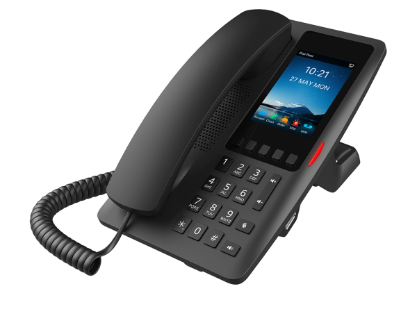 Téléphone SIP H6W-Hotel 2 comptes SIP noir - H6W-BLACK