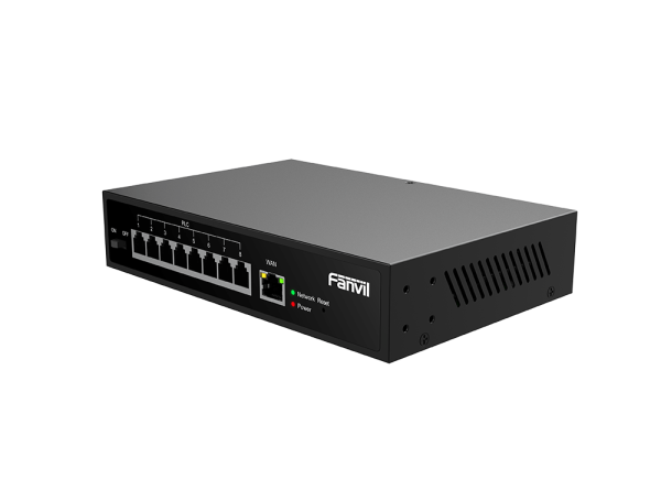 Convertisseur RJ45 IP 2 fils jusqu'à 300m 8 ports - PN8