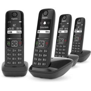 Téléphone DECT Gigaset AS690 (pack de 4) - GIGASET AS690 QUATTRO