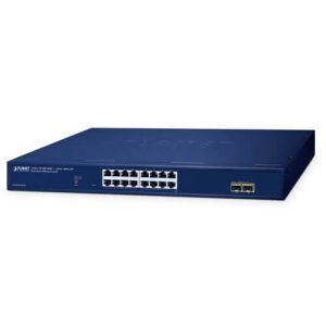 Switch Websmart 19" 16 ports Giga + 2 x SFP - GS-2210-16T2S