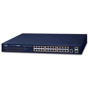 Switch 19" L2 24 ports Giga PoE at 300W 2xSFP - GS-4210-24P2S