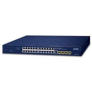Switch 19" L2 24 ports Giga Alim redondante 4xSFP - GS-4210-24T4SR