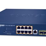Switch 19" L2 8 ports Giga PoE bt 180W 2xSFP - GS-4210-8UP2S