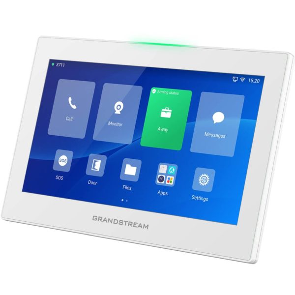 Ecran intercom d'intérieur 7" couleur 6 SIP blanc - GSC3574