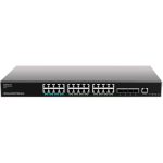 Switch L3 24 Giga PoE af/at 4x SFP+ opt alim red. - GWN7813P