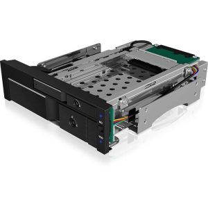 Rack disque 5"1/4 Sata 1x 3"1/2 + 1x 2"1/2 - IB-173SSK
