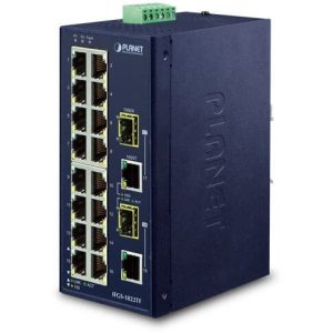 Switch indus Rail Din 16 100Mb +2 SFP -40/75°C - IFGS-1822TF