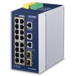 Switch Indus L2+ 16 ports Giga PoE at 240W 2xSFP - IGS-20160HPT