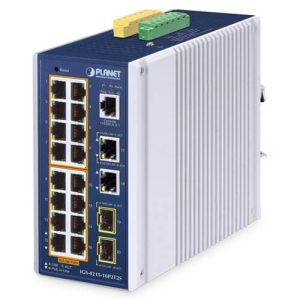 Switch Indus L2 16 ports Giga PoE at 320W 2xSFP - IGS-4215-16P2T2S