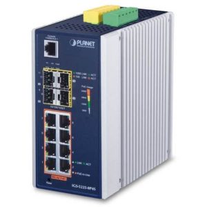 Switch Indus L2+ 8 ports PoE at 240W 4xSFP 1G/2,5G - IGS-5225-8P4S