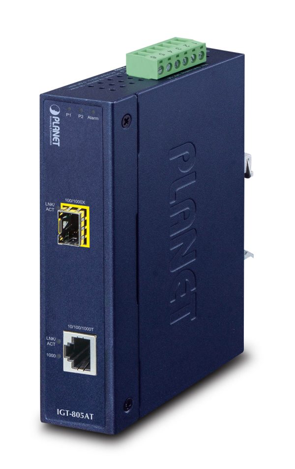 Transceiver Indus 1xRJ45 Giga / 1xSFP - IGT-805AT