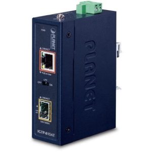 Transceiver Indus compact 1xRJ45 PoE at 30W 1xSFP - IGTP-815AT