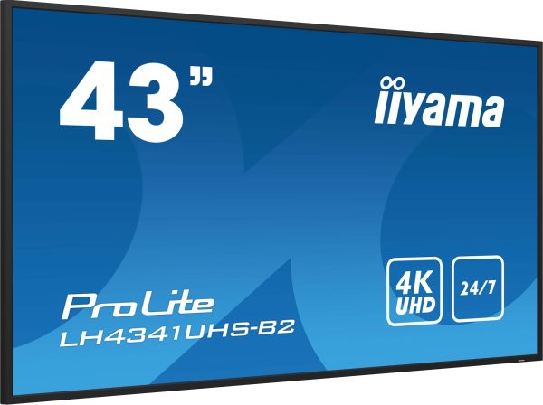 Moniteur 42,5" IPS Led 4K UHD HP VGA/HDMI - LH4341UHS-B2