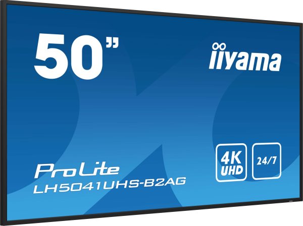 Moniteur 50" IPS VA 4K UHD HP VGA/HDMI - LH5041UHS-B2AG