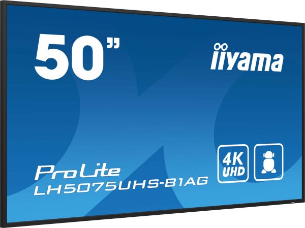 Ecran 50" VA 4K affichage dynamique 24/7 Android - LH5075UHS-B1AG
