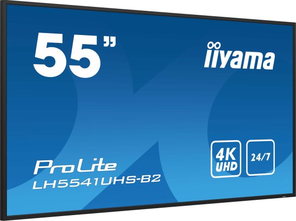 Moniteur 55" IPS Led 4K UHD HP VGA/HDMI - LH5541UHS-B2
