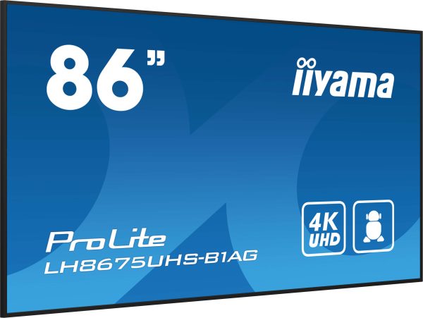 Moniteur  85’’ 4K pour l’affichage dynamique 24/7 - LH8675UHS-B1AG