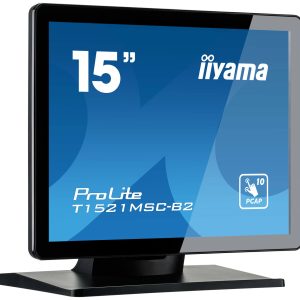 Moniteur tactile PCAP TFT 15" 1024x768 VGA/HDMI - T1521MSC-B2