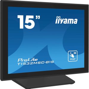Moniteur 15" Tactile PCAP TN 10 points 1024x768 HP - T1532MSC-B1S