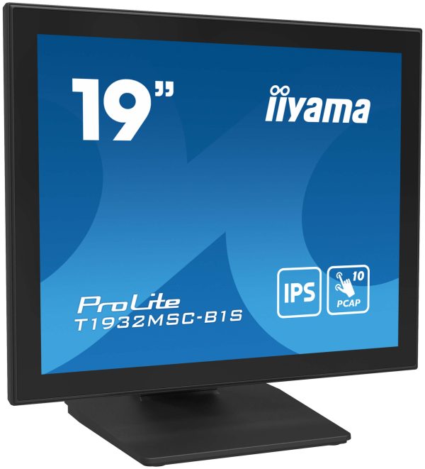 Moniteur tactile PCAP TFT 19" 1280x1024 VGA/HDMI - T1932MSC-B1S