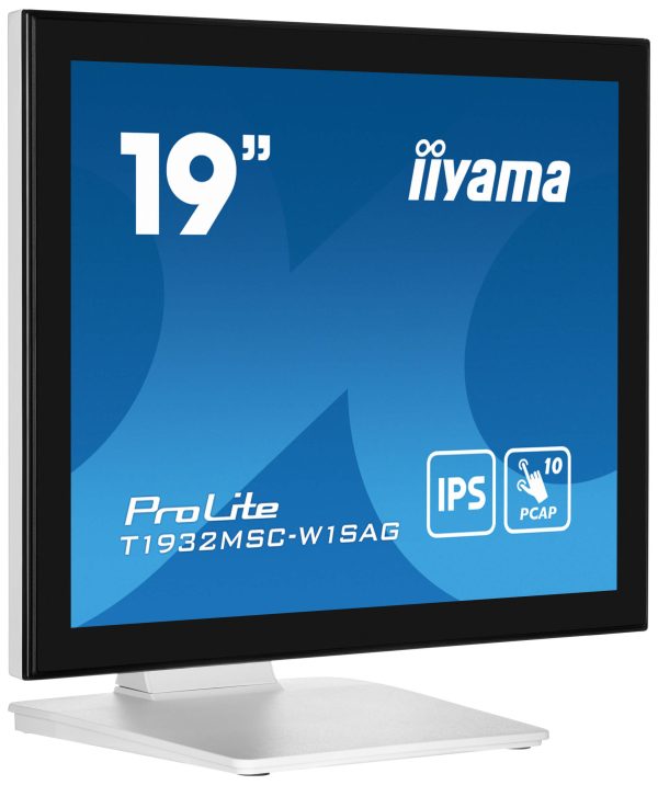 Moniteur tactile PCAP TFT 19" 1280x1024 VGA/HDMI - T1932MSC-W1SAG