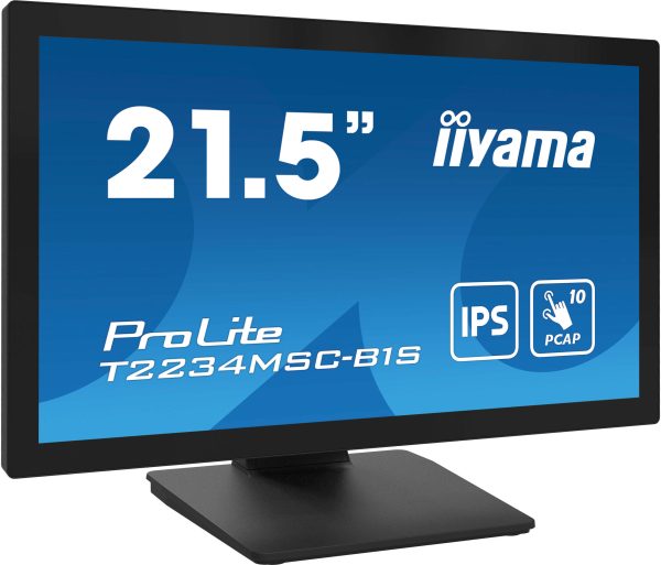 Moniteur tactile 21,5" VGA /HDMI/DP USB multitouch - T2234MSC-B1S