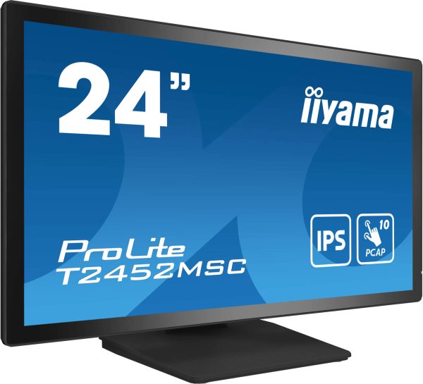 Moniteur tactile 23,8" PCAP HDMI DP USB HP - T2452MSC-B1